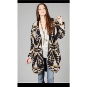 Textile Elizabeth & James Dakota Oversized Wool Cardigan Sweater Size XS/SM